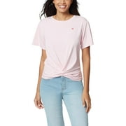 Sport Womens Lauryn Twist Front Crewneck T-Shirt
